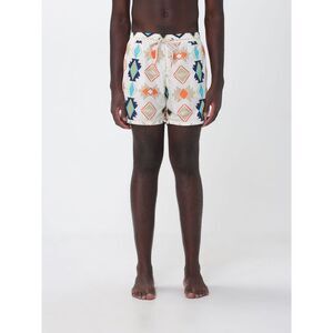 Floral Print Polyester Swim Shorts Nom With Drawstring Waist